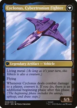 Magic Gathering The Brother's War CYCLONUS THE SABOTEUR /CYBERTRON FIGHTER MTG 9 - Image 2
