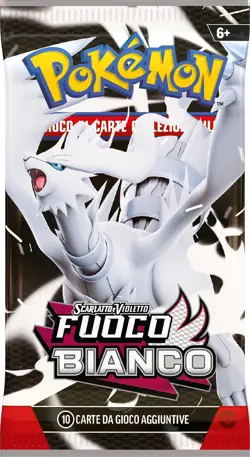 Pokemon Fuoco Bianco Collezione Con Adesivo Ghotitelle Sealed ITA FAST SEND - Image 2