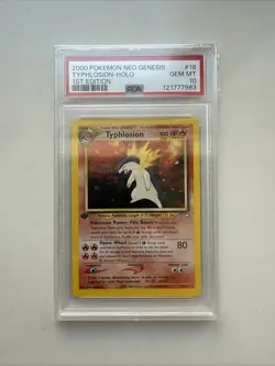 2000 Pokemon Neo Genesis Typhlosion Holo 1st Edition #18 PSA 10 - Image 1
