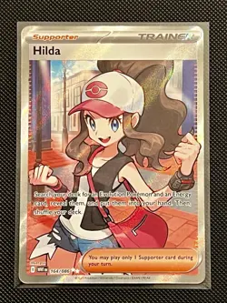Hilda 164/086 Full Art Ultra Rare White Flare Pokemon TCG Trainer Card - Image 1
