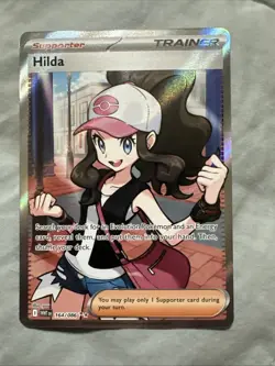 Hilda 164/086 Full Art Ultra Rare White Flare Pokemon TCG Trainer Card - Image 1