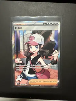 Hilda 164/086 Full Art Ultra Rare White Flare Pokemon TCG Trainer Card - Image 1