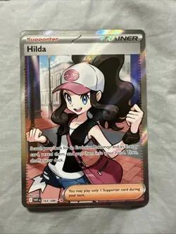Hilda 164/086 Full Art Ultra Rare White Flare Pokemon TCG Trainer Card - Image 1
