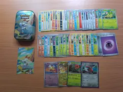Pokemon TCG Mini Tin Scorbunny Gift Bundle Art Card Reverse Holo & Holo - Image 1