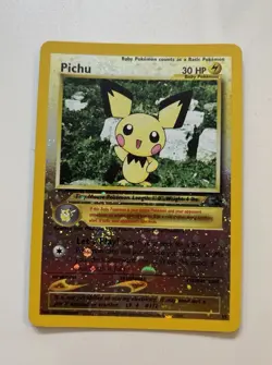 Pichu Pokemon Card 35 Reverse Holo Black Star Promo WOTC TCG CCG - Image 1