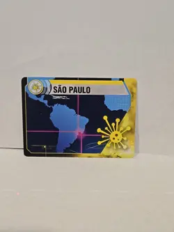 Pandemic Board Game Sao Paulo Brazil Location Card Replacement - Image 1