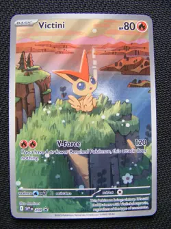 Pokemon Card Victini Black Star Promo White Flare Black Bolt SVP 208 #1 - Image 3