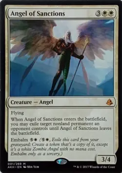 001/269 ANGEL OF SANCTIONS MYTHIC AMONKHET MTG CARD - Image 1