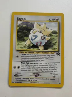 Togepi Pokemon Card Black Star Promo 30 TCG CCG - Image 2