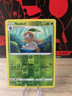 012/196 NUZLEAF REVERSE HOLO LOST ORIGIN POKEMON CARD - Image 1