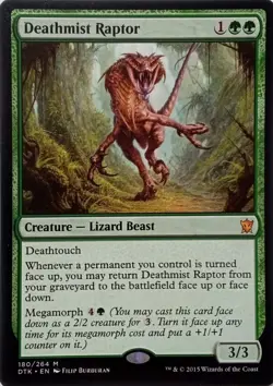 180/264 DEATHMIST RAPTOR MYTHIC DRAGONS OF TARKIR MTG CARD - Image 1