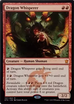 137/264 DRAGON WHISPERER MYTHIC DRAGONS OF TARKIR MTG CARD - Image 1