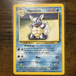 Wartortle 042/102 - Base Set Unlimited - Classic Vintage Pokemon Card! - Image 1