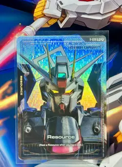 Gundam Card Game - Resource R-008 C+ (Freedom Gundam) Alternate Art Foil NM - Image 1