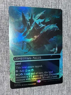 Lumbering Falls 0024 R (Borderless Foil) MTG Edge of Eternities Stellar Sights - Image 1