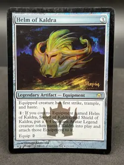Helm of Kaldra Prerelease Cards PRE FOIL Fifth Dawn 5DN Magic MTG 131/165 - Image 1