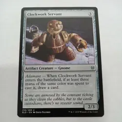 MTG Clockwork Servant Throne of Eldraine 216/269 Regular Uncommon NM - Image 1