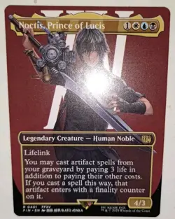 Noctis, Prince of Lucis - #0401 - Final Fantasy - MTG - Borderless Non-Foil Rare - Image 3