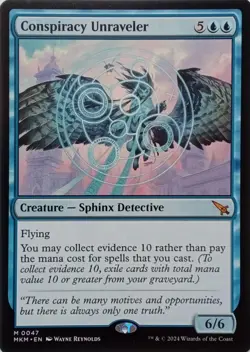 0047 CONSPIRACY UNRAVELER MYTHIC MURDERS AT KARLOV MANOR MTG CARD - Image 1