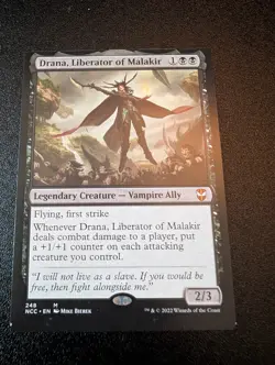 Drana Liberator of Malakir Miscut Misprint MTG Commander Streets of New Capenna - Image 1