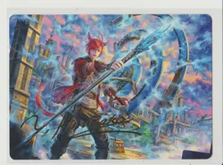 G'raha Tia, Scion Reborn Gold Signature MtG Art Card 19/53 Final Fantasy - Image 1