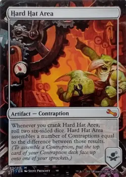187/216 HARD HAT AREA MYTHIC UNSTABLE MTG CARD - Image 1