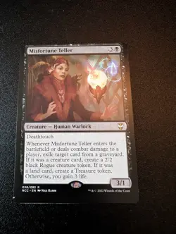 x1 Misfortune Teller R MTG Misprint Miscut Commander Streets of New Capenna M/NM - Image 1