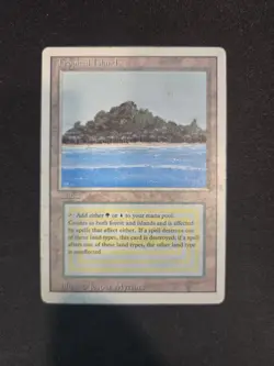 Played Tropical Island Revised Mtg Magic the Gathering - Image 1