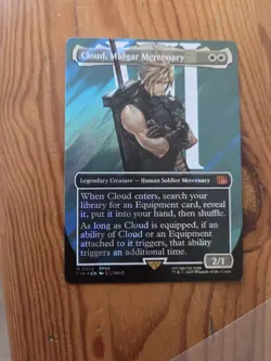 Cloud, Midgar Mercenary (Surge Foil Borderless) (NM) (English) MtG - Image 1
