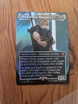 Cloud, Midgar Mercenary (Surge Foil Borderless) (NM) (English) MtG - Image 2