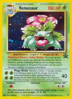 Pokemon Venusaur LP 1st Edition Normal WoTC Promo - Image 1
