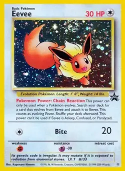Pokemon Eevee LP 1st Edition Normal WoTC Promo - Image 1