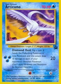 Pokemon Articuno (22) LP 1st Edition Normal WoTC Promo - Image 1
