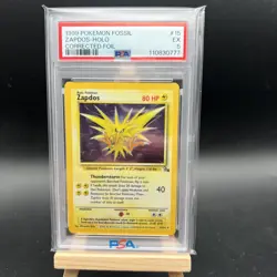 Zapdos 15/62 Fossil Holo 1999 Pokemon PSA 5 - Image 1