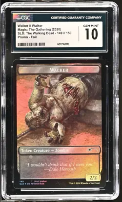 WALKER TOKEN Secret Lair Foil Walking Dead CGC 10 MTG [Nostalgium] - Image 1