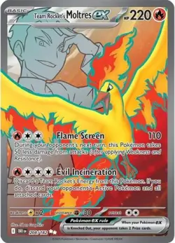 Pokemon Team Rocket's Moltres ex - 208 NM 1st Edition Normal - Image 1