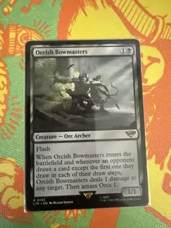 MTG Orcish Bowmasters LTR NM Rare 103 Lord Of The Rings LOTR Magic the Gathering - Image 1