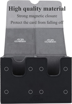 AEGIS GUARDIAN Card Deck Box with Dice Tray for MTG Cards Commander Deck Box Hol - Image 3