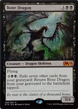 088/280 BONE DRAGON MYTHIC CORE SET 2019 MTG CARD - Image 1