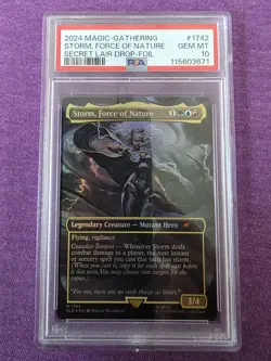 2024 MTG Secret Lair Drop Rainbow Foil #1742 Storm Force of Nature PSA 10 - Image 1