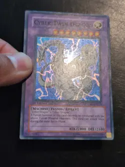 Yu-Gi-Oh! SUPER RARE HOLO CARD CYBER TWIN DRAGON CRV-EN035 1ST VLP - Image 2