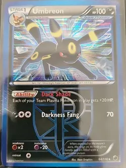 Pokemon Card - Umbreon (Team Plasma) - Plasma Freeze 64/116 Holo Rare - Image 1