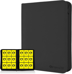 Trading Card Binder 9 Pocket, 360 Pockets Trading Card Holder Book, Premium PU C - Image 1