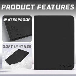 Trading Card Binder 9 Pocket, 360 Pockets Trading Card Holder Book, Premium PU C - Image 4