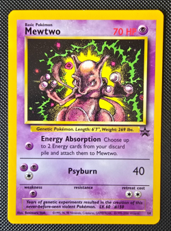 Pokemon WOTC Card - Mewtwo - Black Star Promo - Non-Holo Rare - #14 - NM-LP - Image 1