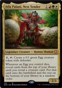 142 ATLA PALANI, NEST TENDER MYTHIC DOMINARIA UNITED COMMANDER MTG CARD - Image 1