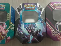 Pokemon Trading Card Tin Boxes Only x 3 Volcanion, Necrozma & Eternatus - Image 3