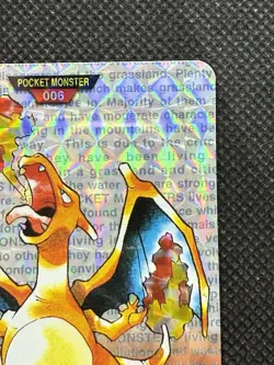 Charizard Red No. 006 Holo Pokemon Card monsters collection Bandai Carddass 1996 - Image 3