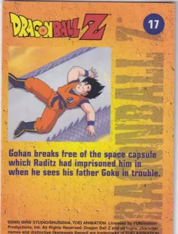 Dragonball Z Chromium card 17 2000 Bird Stud - Image 2
