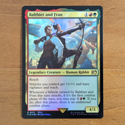 Balthier and Fran - Pre-release Stamped Foil #0213 - Final Fantasy MTG - Image 1